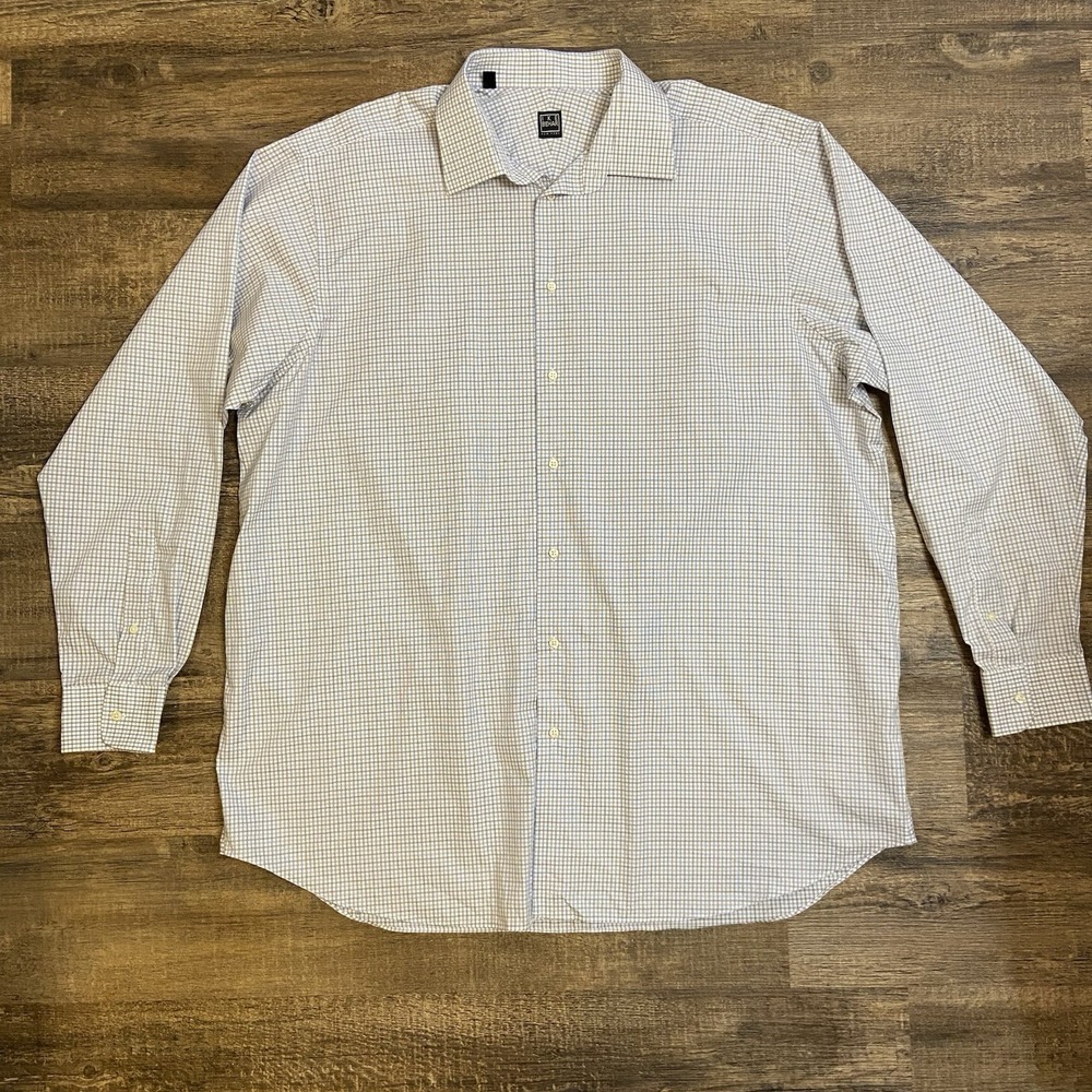 Ike Behar Men's Shirt Size‎ 2XL 18.5 38/39 Button Up Dress Business NWOT New